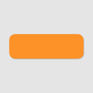 Orange - torr radering namnbricka