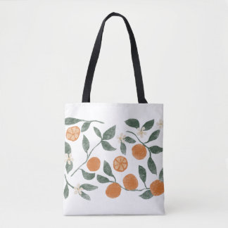 Orange Tote Bag Tygkasse
