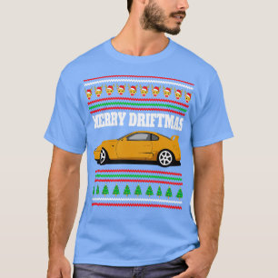 Orange Toyota Supra MK4 A80 Merry Driftmas T Shirt