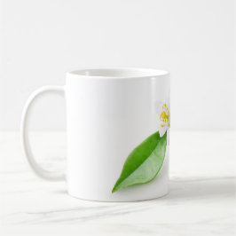 Orange träd blommor kaffemugg