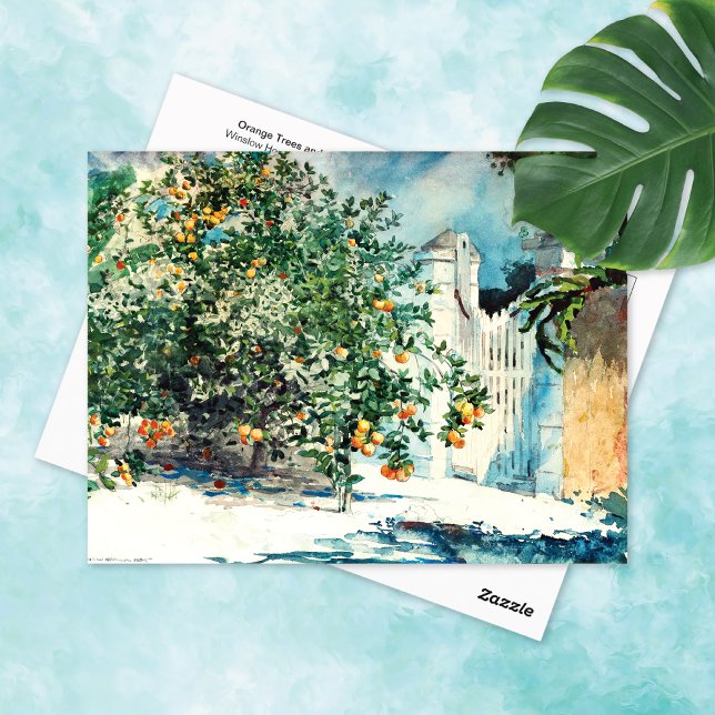 Orange Träd Grind Nassau Winslow Homer Vykort (Skapare uppladdad)