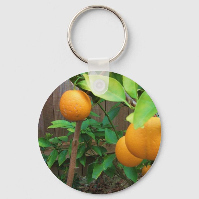 Orange Träd Nyckelring (Framsida)