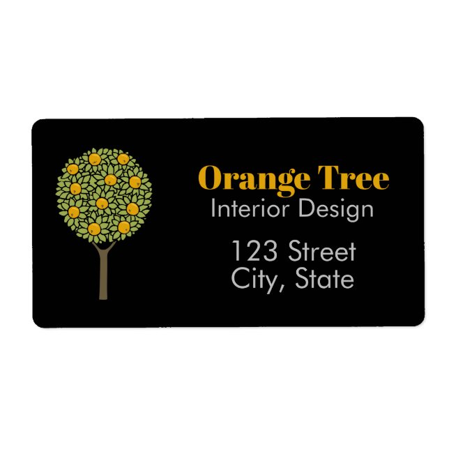 Orange träd sjöfart fraktsedel (Framsidan)