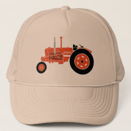 Orange Traktor Hat Keps