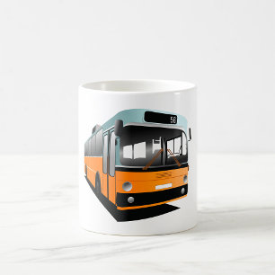 Orange Transit Bussrutt 56 Stadspendling Kaffemugg