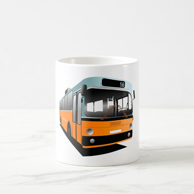 Orange Transit Bussrutt 56 Stadspendling Kaffemugg (Skapare uppladdad)