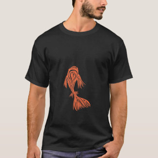 Orange transparent koifisk t shirt