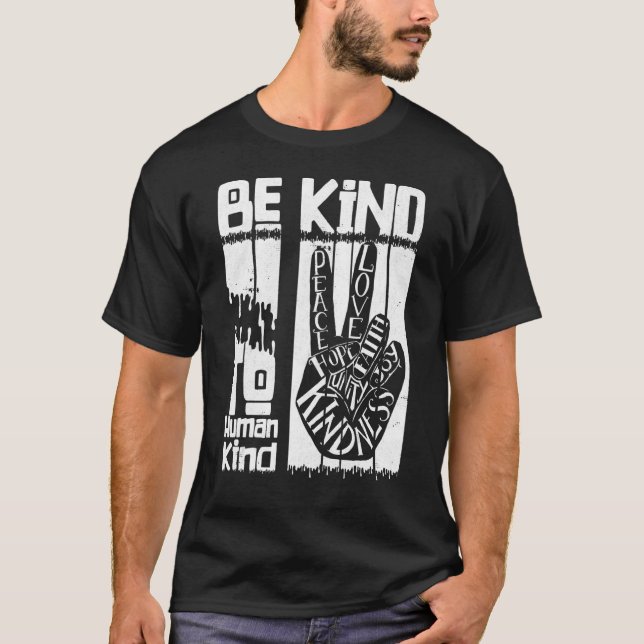 Orange tre på enhetsdagen och var snäll mot mänskl t shirt (Framsida)