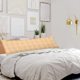 Orange Triangles Pattern Body Pillow Kroppskudde