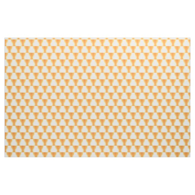 Orange Triangulärt Mönster, Fabric Tyg (Yard)