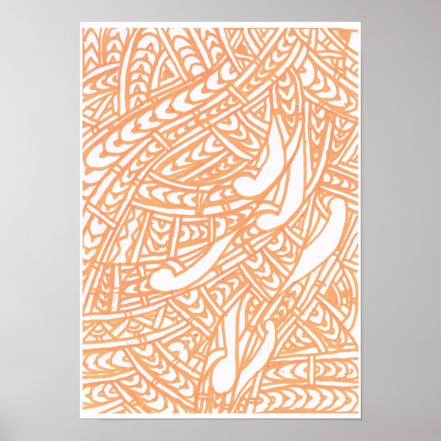 Orange Tribal 2-design av RRW, 2026 Poster (Framsidan)