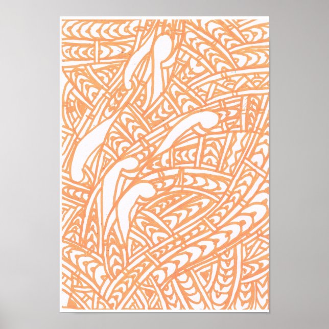 Orange Tribal 2 Poster (Framsidan)