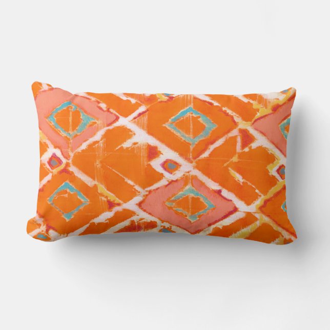 Orange Tribal II Lumbarkudde (Framsida)