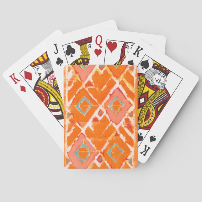 Orange Tribal II Spelkort (Baksidan)