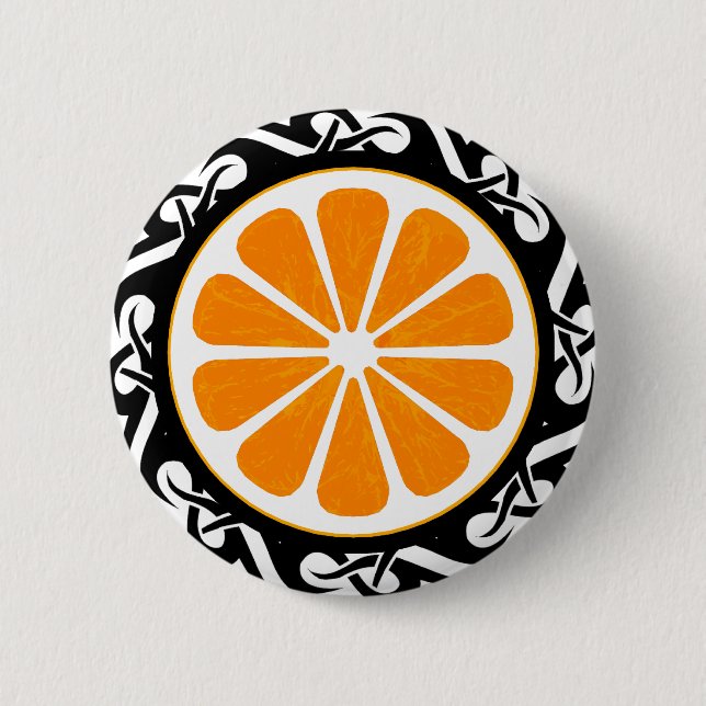 orange. tribal. knapp (Framsida)