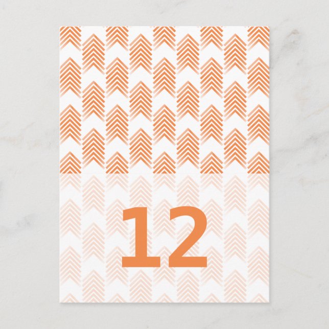 Orange Tribal Piltavlan Postkort Vykort (Framsida)