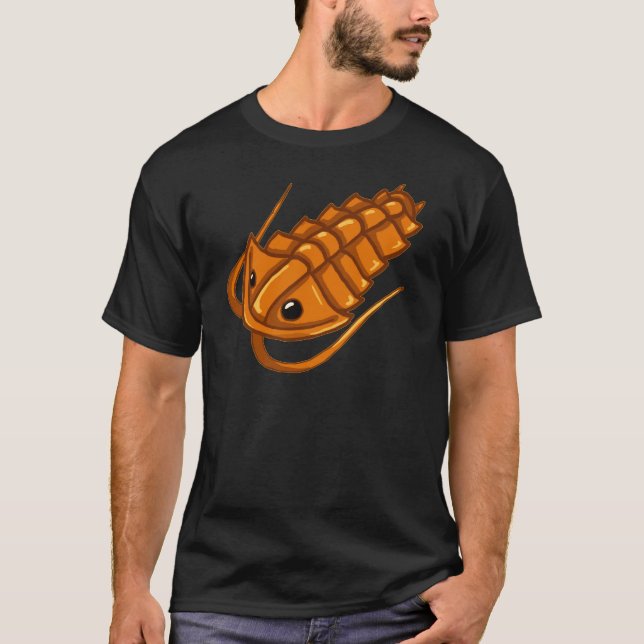 Orange Trilobite Tee Shirt (Framsida)