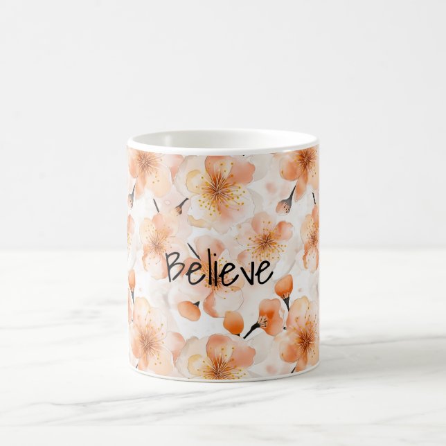 Orange Tro Blommor Kaffemugg (Center)