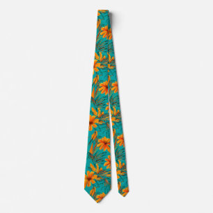 Orange Tropical Flowers   Turkos Slips