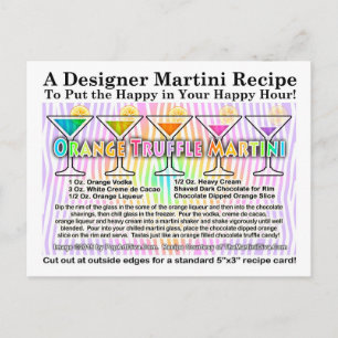 Orange Truffle Martini Cocktail Recipe-vykort Vykort