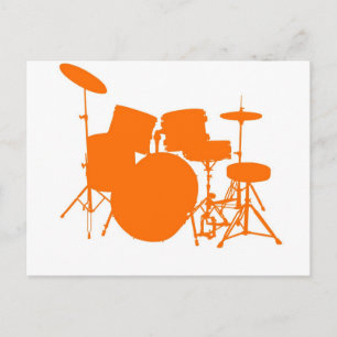 Orange trummor vykort