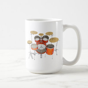 Orange trumsats: kaffemugg