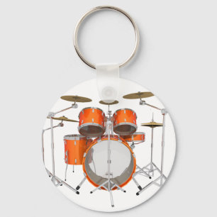 Orange trumsats: nyckelring