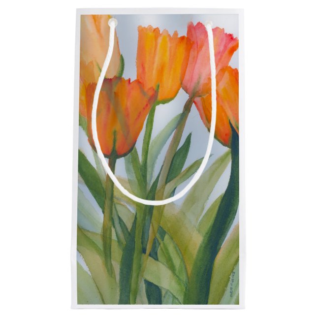 Orange Tulip Gift Bag (Framsidan)
