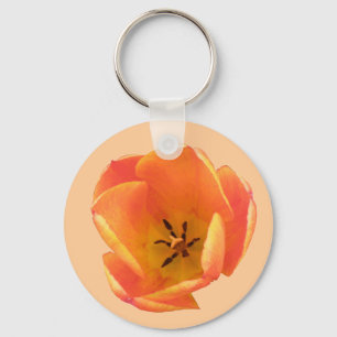 Orange Tulip-nyckelkedja Nyckelring