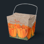 Orange Tulip på Kraft: Ta ut Stil-favoritboxar Presentaskar<br><div class="desc">Orange- och tulpaner runt en papper, mönstrad, tar ut stil-partiaffär. Anpassa framsidan (eller var du vill) med texten eller ta bort den om du inte vill ha någon text. Klicka på CUSTOMIZE för att ändra typsnitt och teckensnittet färger. SAMORDNA objekt som finns i vår butik. Bröllopsinbjudningar, OSA kort, mottagningskort, Tackkort...</div>
