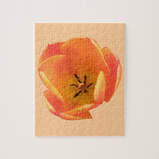 Orange Tulip Puzzle Pussel (Vertikal)