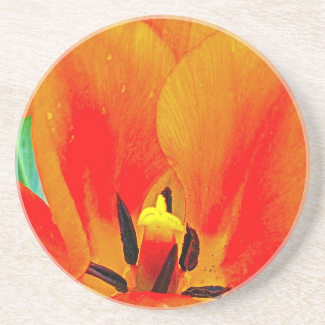 Orange Tulip Underlägg (Framsidan)