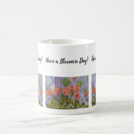 Orange Tulip Watercolor Flowers Kaffemugg