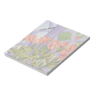 ORANGE TULIPS ANPASSADE NOTE PAD ANTECKNINGSBLOCK