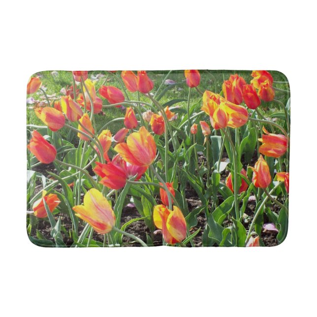 Orange Tulips bathmat Badrumsmatta (Framsidan)