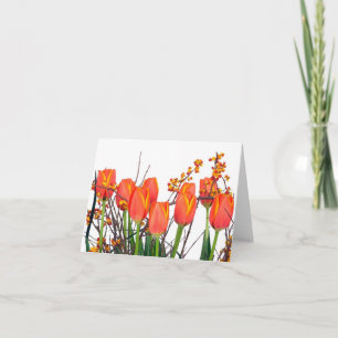 Orange Tulips-kort Kort