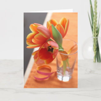 Orange tulpan kort