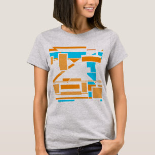 Orange Turcos Southwest Art Inspired Abstrakt T Shirt