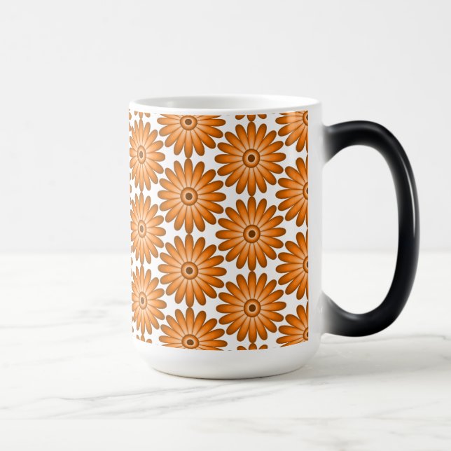 Orange tusenskönor i 70-talsstil magisk mugg (Höger)