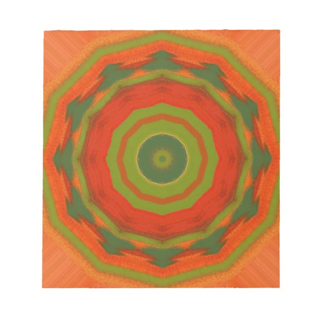 Orange Twirl Anteckningsblock (Framsida)