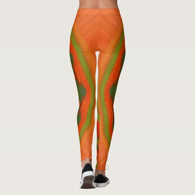 Orange Twirl Leggings (Baksida)