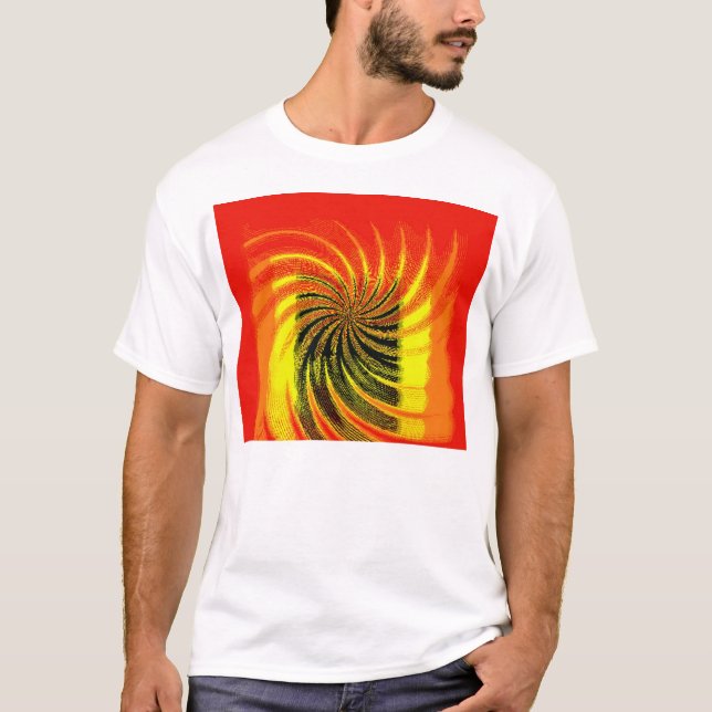 Orange Twirl Tee Shirt (Framsida)
