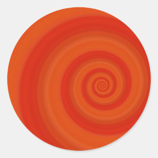 Orange Twist Runt Klistermärke