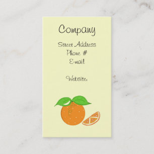 Orange Twist Visitkort