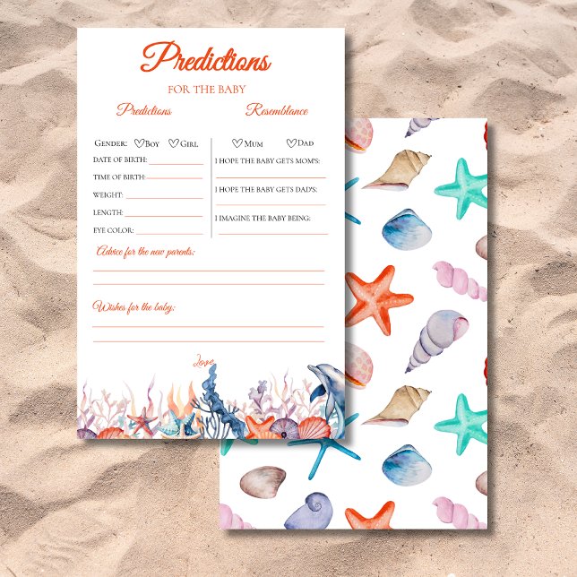 Orange under Havet-babyduschen Predictions-spelet (Skapare uppladdad)