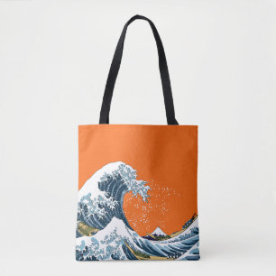 Orange Underbar Wave av Kanagawa Modern Pop Tygkasse