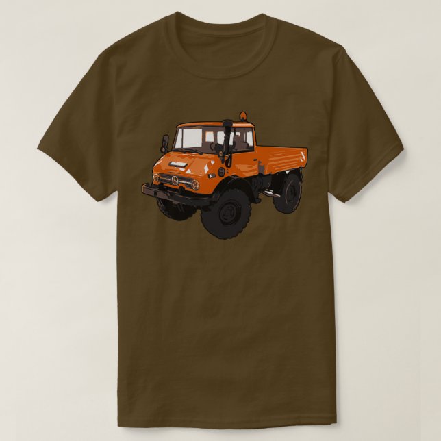Orange UNIMOG  T Shirt (Design framsida)