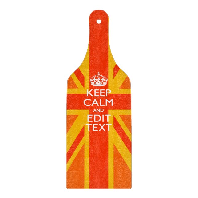 Orange Union Jack British Flagga Swag (Framsidan)