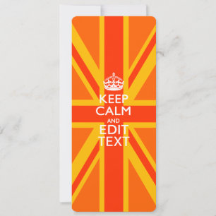Orange Union Jack British Flagga Swag
