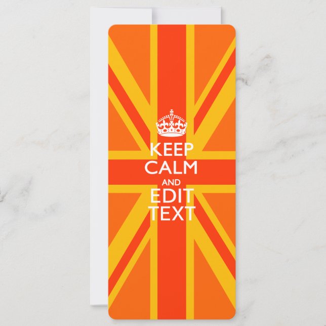 Orange Union Jack British Flagga Swag (Framsida)